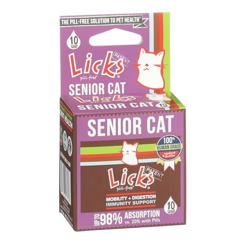Licks Pill-Free Senior Cat Gel Packets