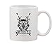 Godło Starks z wilkiem Zima jest Coming biały ceramiczny kubek do kawy i herbaty