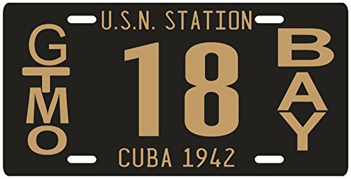 Cuba Pre-Revolution Guantanamo Bay Gitmo GTMO 1942 Replica Metal License Plate