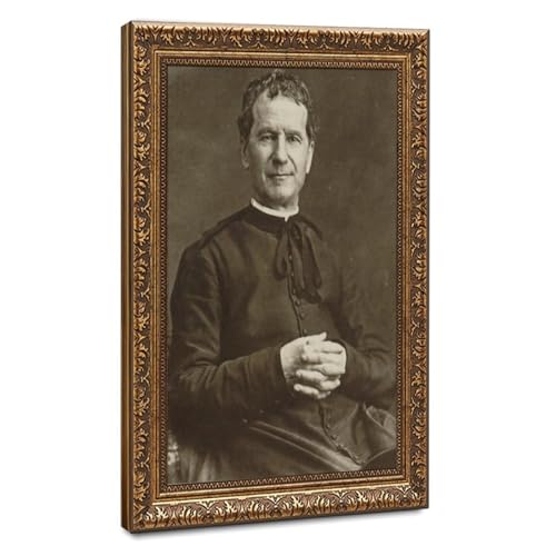 Impression sur toile Saint Jean Bosco - Cadeau de baptême et communion