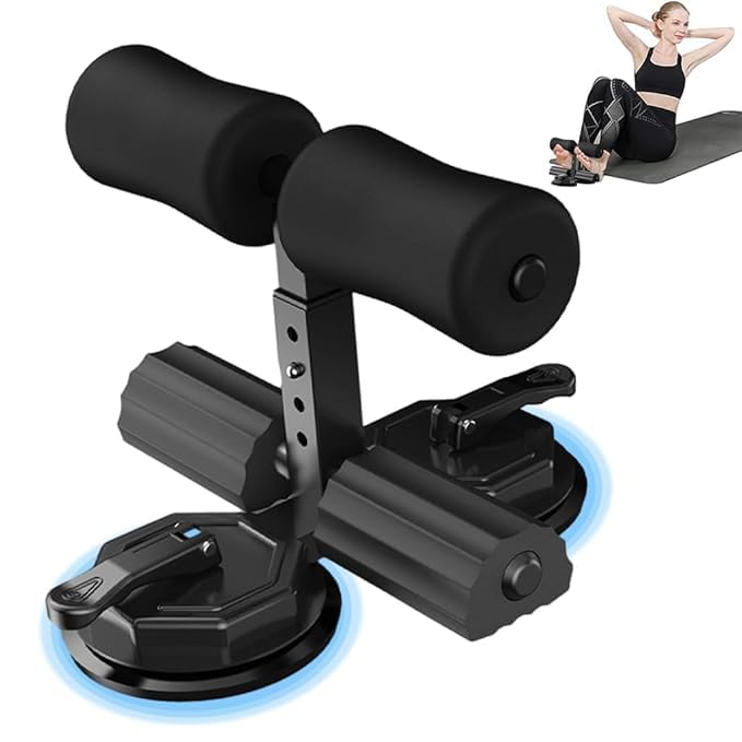 Adjustable Sit-Up Bar for Home Workouts | Portable Abdominal Exercise Equipment with Strong Dual Suction Cups | Sit-Up Assistant Device for Abs, Core Strength, and Fitness at Home-image-11