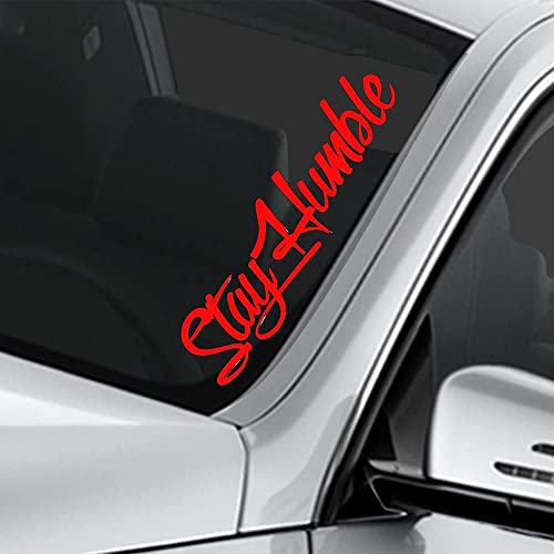 Mountainvalleyclimber Stay Humble Sticker Jdm Large Funny Drift Lowered Car Windshield Decal Car Truck Decal Vinyl #TOP2