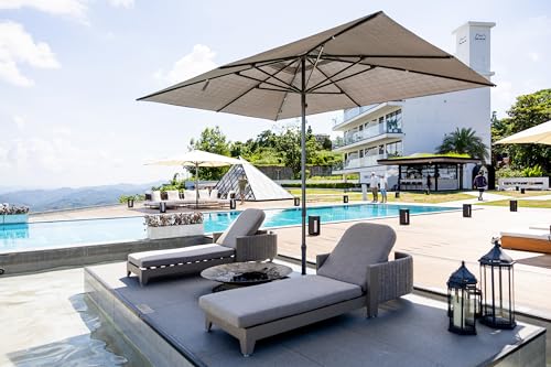 Image of PURPLE LEAF Patio Lounge Chair Olefin Daybeds with 3 inch Cushion Nurture Shale
