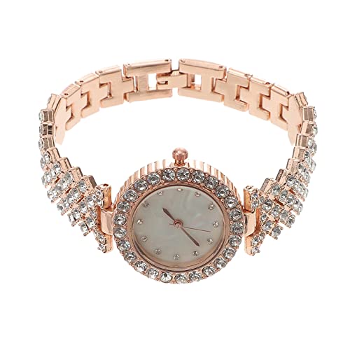 DEARMAMY Relojes De Diamantes para Mujer Relojes Elegantes para Mujer Relojes Delicados para Mujer Pulseras para Mujer Relojes Resistentes Al Desgaste para Mujer Relojes Ostentosos