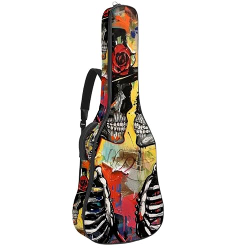 Sac de transport pour guitare basse rembourré en tissu Oxford