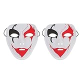2pcs Party Death Mask Halloween Masquerade Cosplay Party Mask Costume Prop Dress-up Accessory