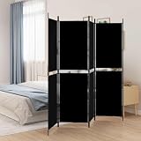Runheo 4 paravento in tessuto, 200 x 180 cm, autoportante e pieghevole, versatile, divisorio per soggiorno, camera da letto, ufficio, privacy e separazione per privacy e decorazione
