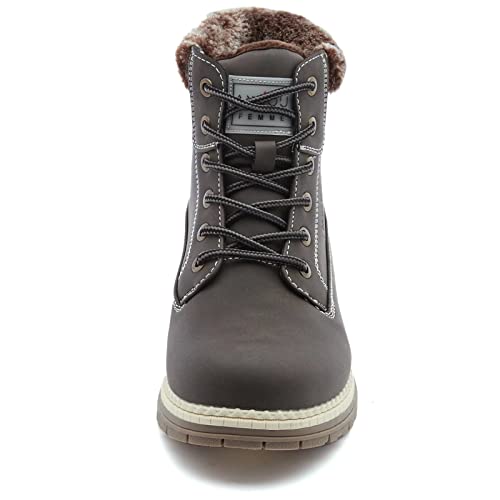 ANJOUFEMME Womens Hiking Snow Winter Boots - Waterproof Outdoor Ankle Boots for Women Comfortable Warm Fur Boots for Backpacking Cycling by ANJOUFEMME - Used condition - Image 2