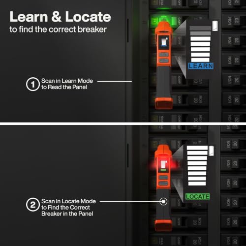 Image of Klein Tools ET350 4-in-1 Digital Circuit Breaker Finder, Outlet Fault Detector, Non-Contact Voltage Tester, GFCI Tester, Learn and Locate Mode, Backlit LCD, LED Work Light
