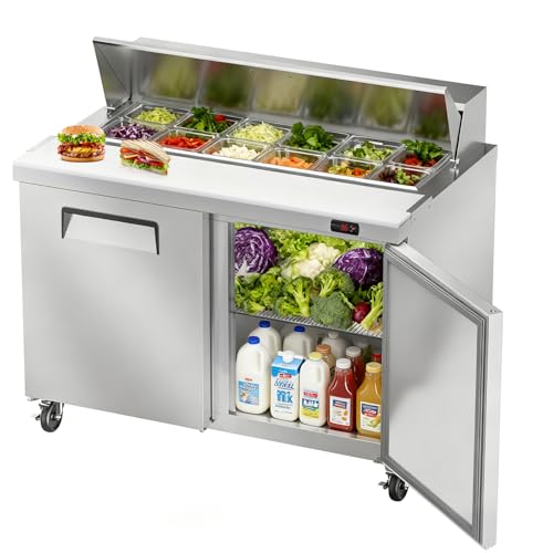 48" W Sandwich Prep Table Refrigerator