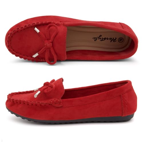 Image of Herstyle Loafers for Women - Slip-On Business Flats Shoes | Dressy Casual Walking Flats with Memory Foam Insole | Lightweight & Comfortable Moccasins for Office & Travel