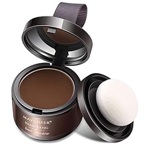 Haaransatz Schattenpulver Haar Concealer modifizierte Puder Haarverdichtung Stirn Füllung Puder Haaransatz Schatten Make-up Haarmaske sofort Wurzel Abdeckung für Frauen und Männer 4g