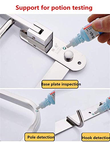 Porte-serviettes de salle de bain pliant en inox pour optimiser les petits espaces - 4