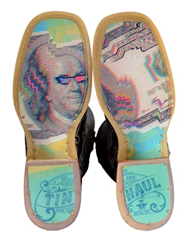 Tin Haul Western Boots Men Show Me The Money Tan 14-020-0077-0483 TA3