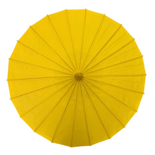 Odot 24 Rippen Chinesischer Regenschirm mit Holzgriff,DIY-Malerei Handgemachte Regenschirm aus...