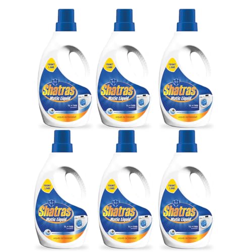 Image of SHATRAS Matic liquid Detergent for fabric care, 100% Tough Stain Removal In Front Load Machines, For All Types Fabric (Blue 6)
