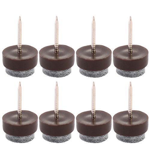 Sourcingmap Family Table Chair Furniture Feet Legs Floor Protector Felt Pad Nails 20mm/0.8" Dia Pack of 8