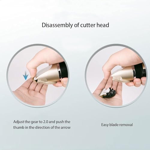 Image of DPISZONE Professional Automatic Rechargeable Pet Hair Trimmer with Comb for Dogs, Dog Cat Clipper Grooming Kit Low Noise Dog Hair Grooming kit for Dogs Cat Pet Trimmer