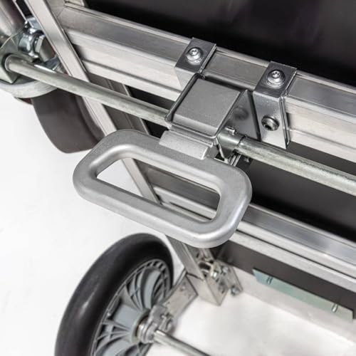 Image of Magliner Gemini Jr Convertible Aluminum Hand Truck, 10 inch 4-Ply Pneumatic Wheels - Unassembled