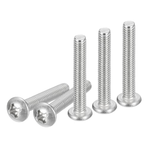 DTGN 5/16-18x2" Pan Head Machine Screws, 25Pcs 304 Stainless Steel, Phillips Drive, UNC Full Thread, Bright Finish, Screws Bolts Kit