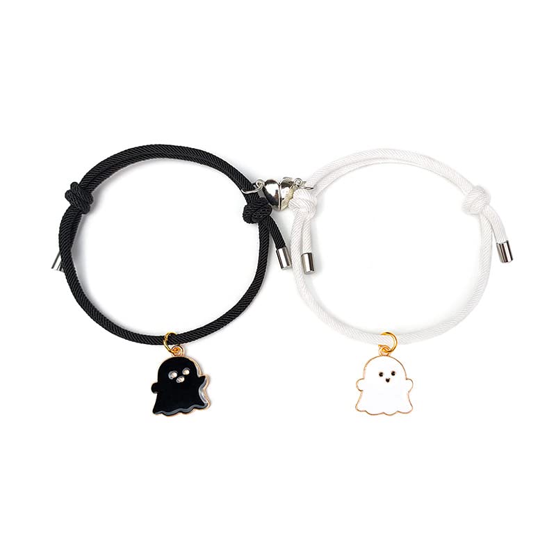 Zian Magnetic Couples Bracelets 2Pcs Love Heart Matching Bracelet Set Cute Halloween Ghost Pumpkin Hat Adjustable Bracelets for Men Women Couples Friends Gift Friendship Jewelry, no gemstone (B0BB7YT9Y7) Amazon Price History, Amazon Price Tracker