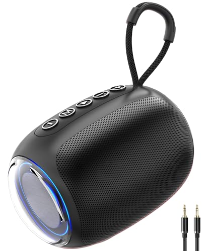 Meloace Portable Bluetooth Speaker with 3.5mm AUX Input, Wireless Speaker with HD Sound, 12-Hour...