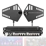 Kabelloser Mikrofon-Signalverstärker mit 2 Richtantennenpaddeln, UHF-Antennenverteilung, 400-950...