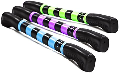 Muscle Roller Stick 18" - Deep Tissue Massage Stick for Natural Recovery - Relieves Knots, Tension and Increases Blood Circulation (Green, 18 Inches)