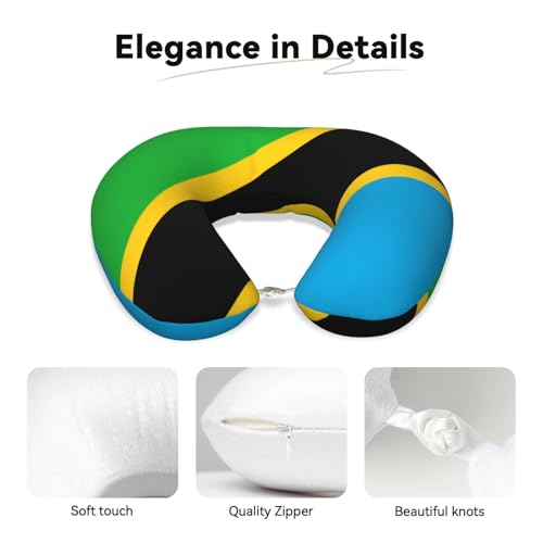 Almohada de viaje con espuma viscoelástica y funda lavable miniatura 3