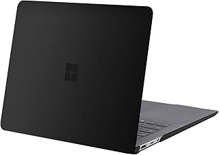 EWINNER Case Compatible with Microsoft Surface Laptop 5/4/3/2 13.5 inch with Alcantara Keyboard (Models 1769/1867/1958/1950) Protective Slim Snap On Hard Shell Cover (Matte Black)