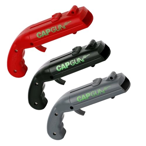 Threeline Cap Shooting Bottle Opener Gun Grey Red Black 4 Count
