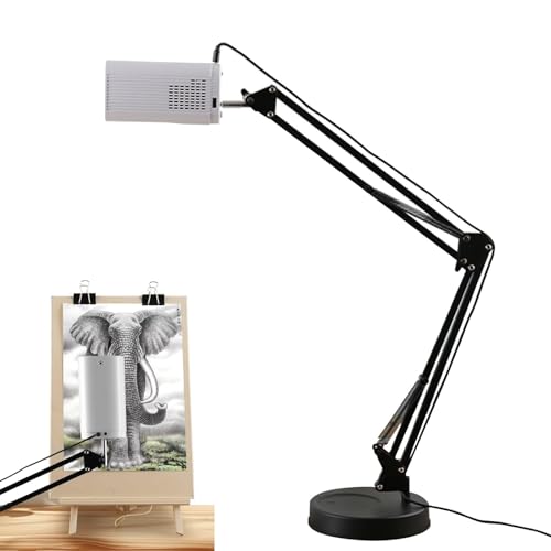 Proyector de dibujo artístico portátil, enfoque ajustable y tamaño de imagen, corrección de deformidad de bordes, ideal para trazar, pintar y proyectos de arte