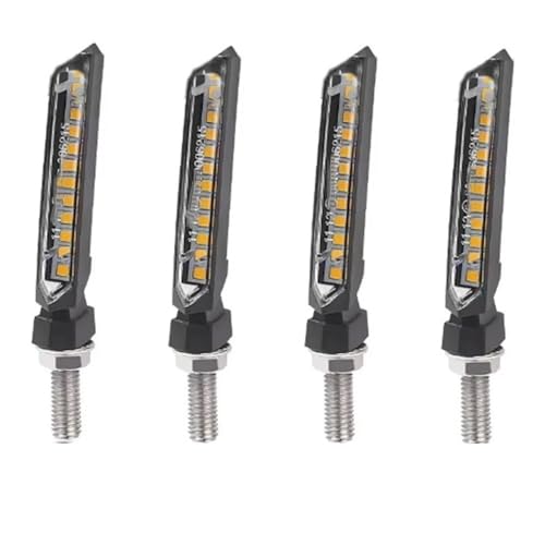 Clignotant LED moto 8mm ambre pour rouler serein la nuit avec feux arrière coulant