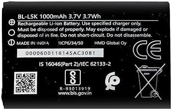 BL-5CB (800mAh) – Battery Compatible with Nokia 105, 100, 101, 1616, 1800, C1-02, 1100, 1110, 1200 & Other Classic Nokia Phones-(AS-056)