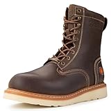 Picture of SUREWAY 8” Work Boots for Men - Soft Toe, Premium Full-Grain Leather,Wedge Work Boots/Shoes,Comfort Insole,Superior Oil/Slip Resistant,Real Goodyear,EH Rated Industrial Construction