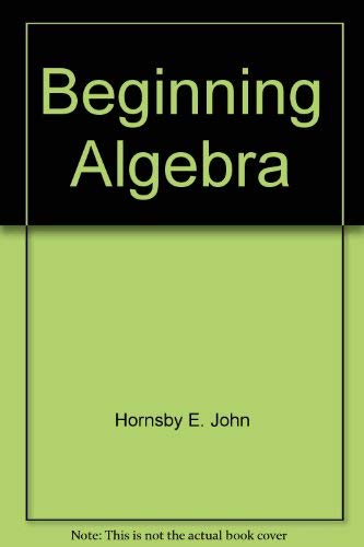 Beginning Algebra 0673466388 Book Cover