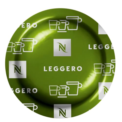 Leggero Nespresso Professional Capsules 50 Pack Light Roast Arabica Coffee Pods For use with Nespresso Pro Machines Smooth and Delicate Flavour Profile - Intensity 6