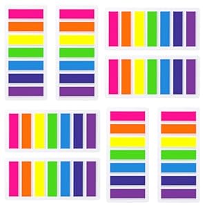 Aurora & Tithonus 1120 Piezas Marcadores Adhesivos, Notas Adhesivas Índices Pestañas Adhesivas de Colores para Notas, Libros, Clasificación de Archivos, Escuela, Oficina (juego de 8)