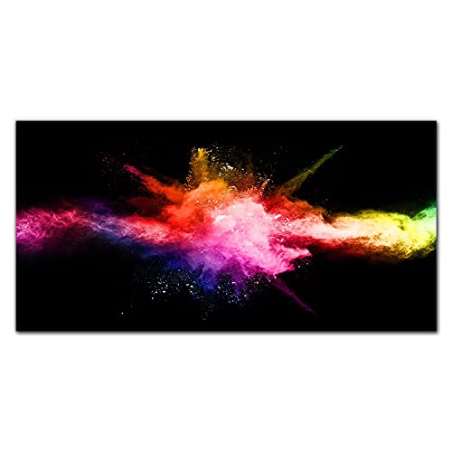 Photo sur verre acrylique 100x50cm Poussière Colorée pour votre décoration d'intérieur moderne