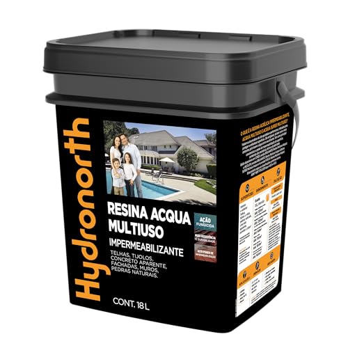 RESINA MULTIUSO ACQUA COLOR CERAMICA ONIX BALDE 18 L - HYDRONORTH