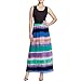 Calvin Klein Women's Printed Chiffon Maxi Dress with Knit Top