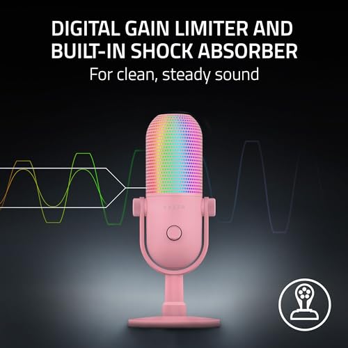 Image of Razer SEIREN V3 Chroma - RGB USB MIC - Quartz Edition - FRML Packaging