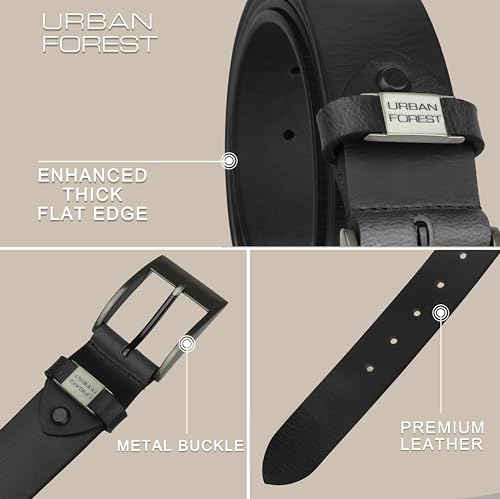 Image of URBAN FOREST Oak Casual Leather Belt for Men