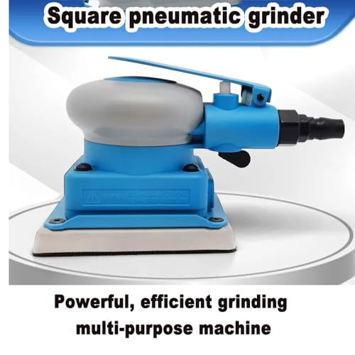 Lijadora neumática, máquina pulidora de papel de lija de 75 x 100, 12000 RPM, entrada de aire de 1/4 pulgadas, consumo de aire de 0.43 l/min para moler, pulir, encerar, sellar