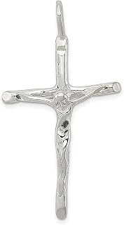 Colar com pingente religioso cruz crucifixo prata esterlina 925 joias finas latinas presentes para mulheres