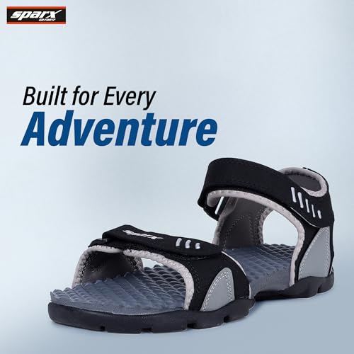 Image of SPARX Men's SS0103G Black Grey Sandal 8 (SS0103GBKGY0008)