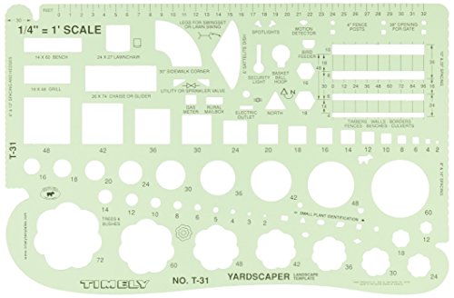 Timely 1/4-Inch Landscape Template (T31)