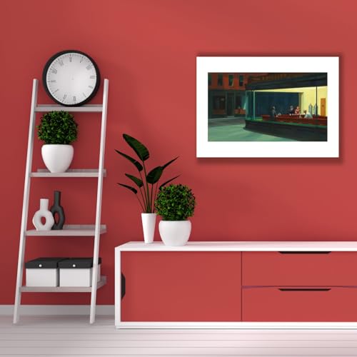 Impression d'art mate d'exception : Edward Hopper - Nighthawks - Medium Spiffing Prints