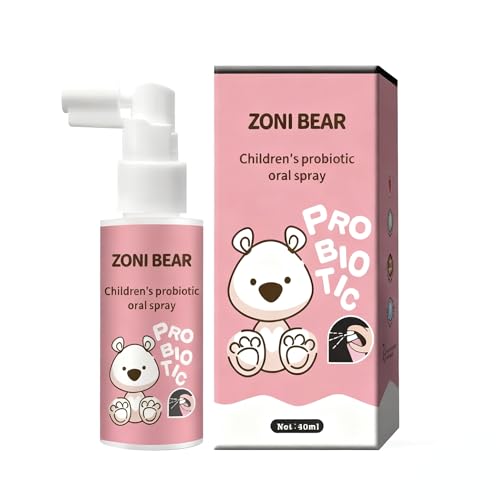 40ml Bambini Spray Orale, Spray per la Bocca con Sapore di Frutta, Igiene Orale Quotidiana, Dentifricio Helper, Adatto Ai Bambini Dai 2 ai 12 Anni, Alito Fresco (Gusto Fragola)