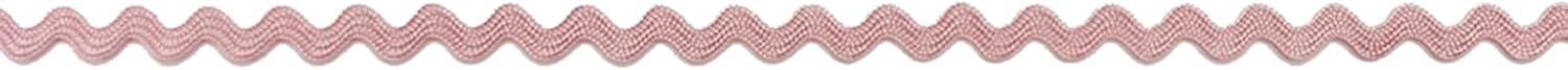 Light Pink 3/16" (5 mm) Baby RIC Rac Trim – 24 Yards – Wavy Braid, Ideal for Sewing, Quilting, Hair Bows, Crafts
